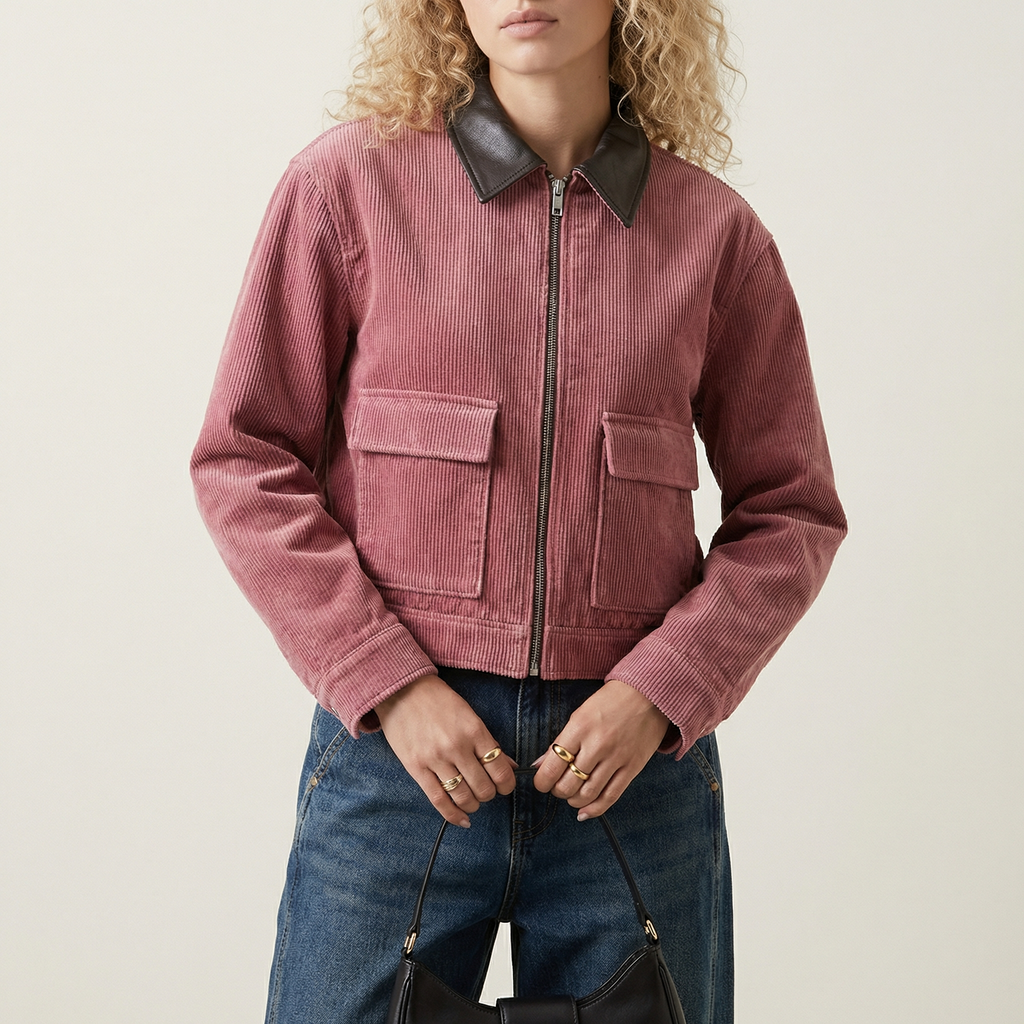 Catania Corduroy Zipper Jacket