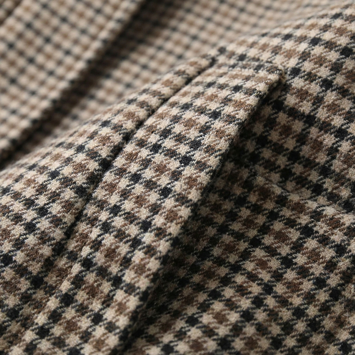 Penelope Check Turtleneck Coat