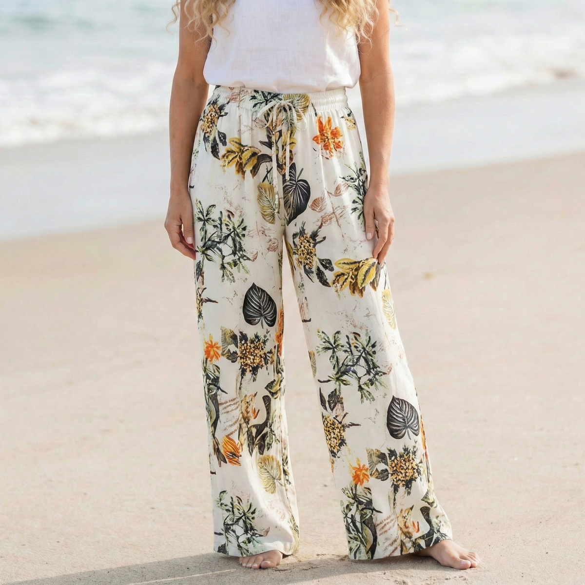 Mirella Floral Wide Leg Pants