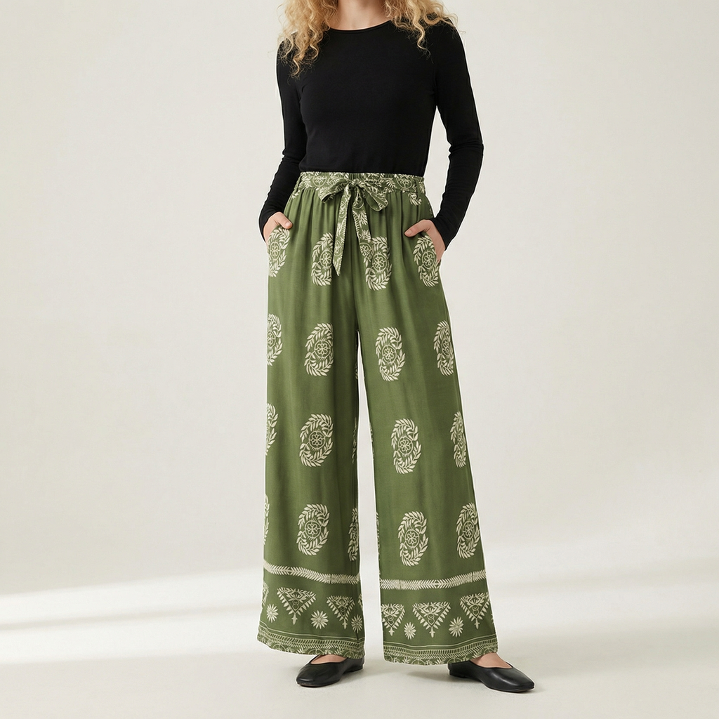 Harmonia Floral Wide Leg Pants