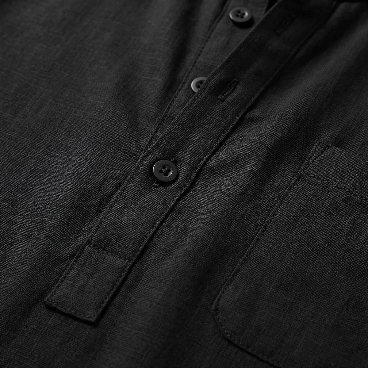 Portofino Cotton Linen Henley Shirt