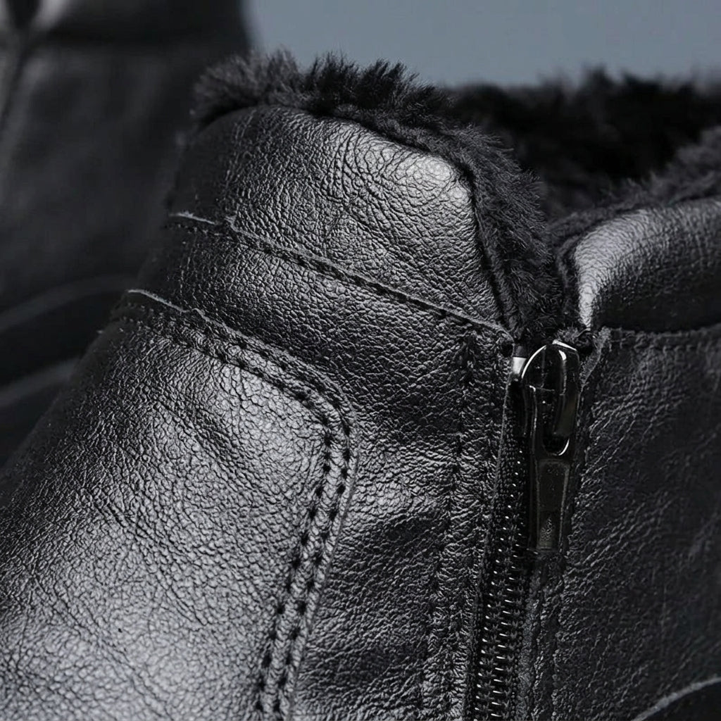 Hiro Leather High Top Boots