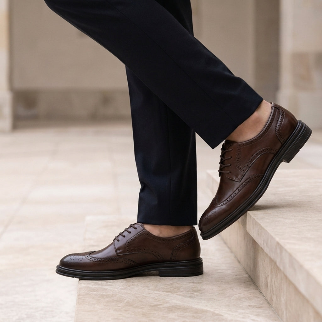 Hexton Leather Brogues