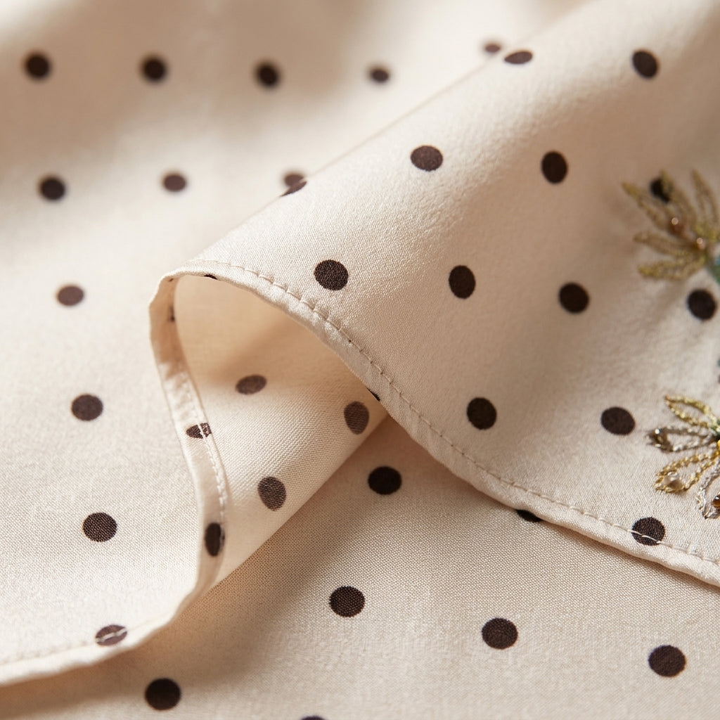 Versatile Asymmetric Polka Dot Skirt