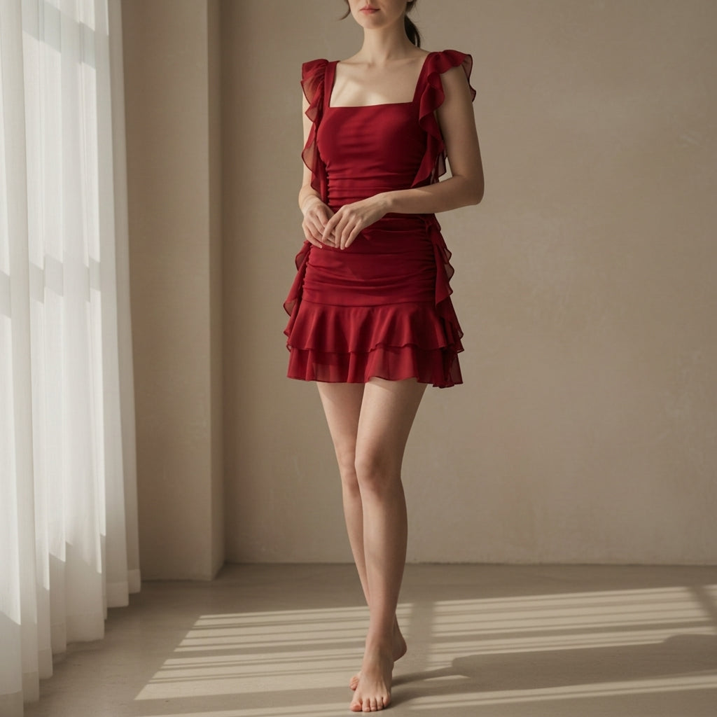 Rimini Ruffle Edge Dress