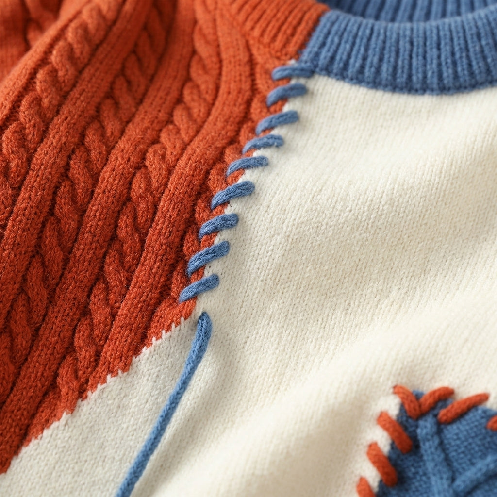 Noirion Patchwork Sweater