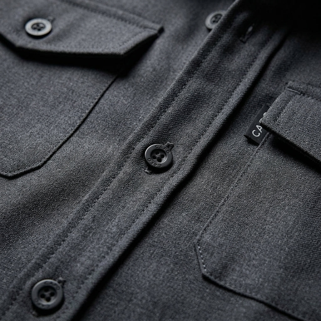 Naples Long-Sleeve Button-Up Overshirt