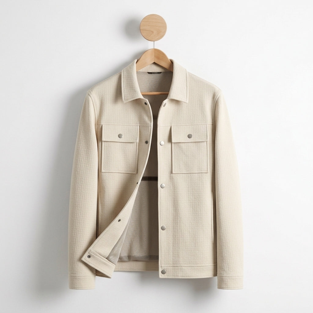 Evaris Vintage Textured Knit Jacket