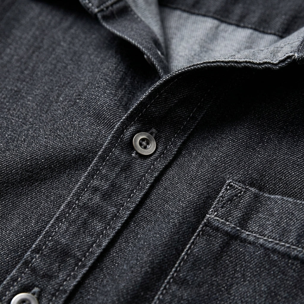 Monaco Cotton Long-Sleeve Denim Shirt