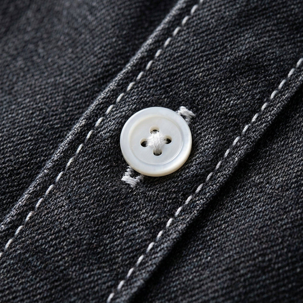 Monaco Cotton Long-Sleeve Denim Shirt