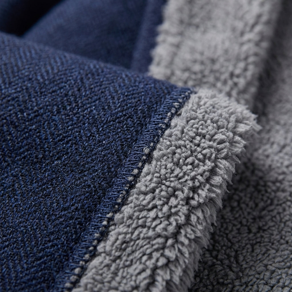 Zafrelle Solid Fleece Hooded Coat