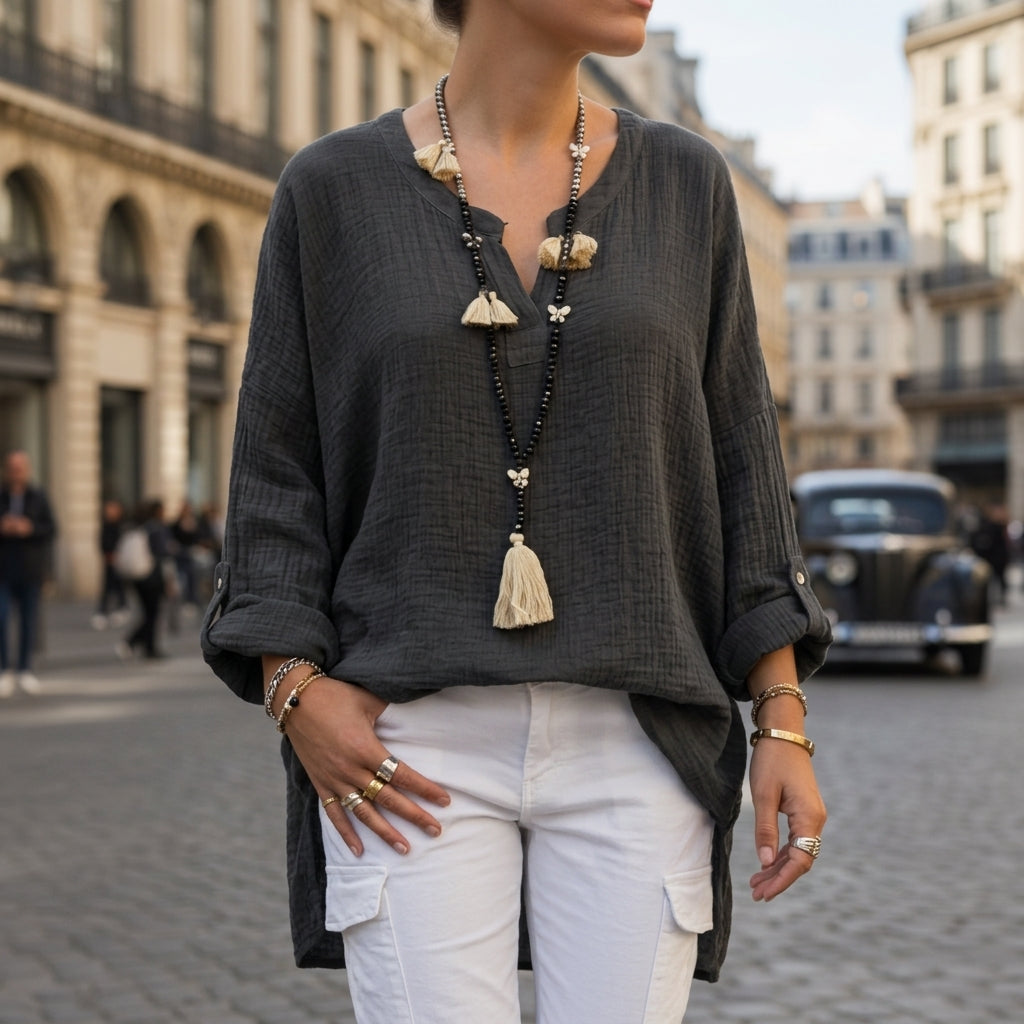Mavienne V-Neck Blouse