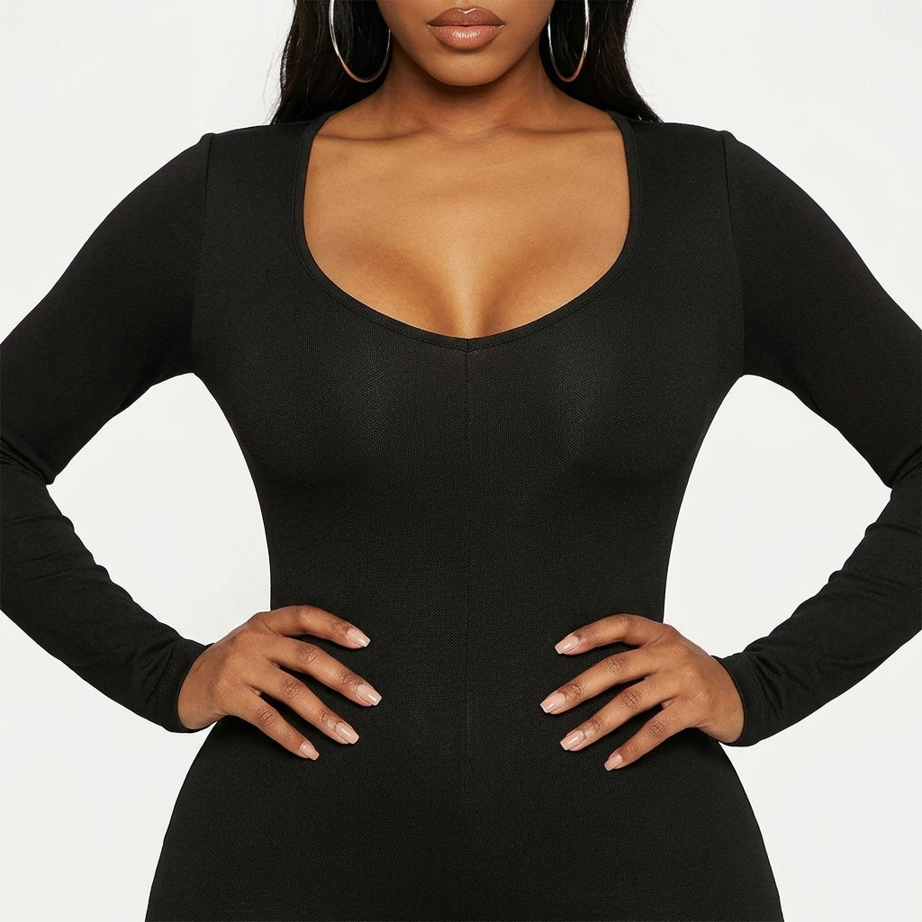 Marévia Solid Color Skinny Jumpsuit