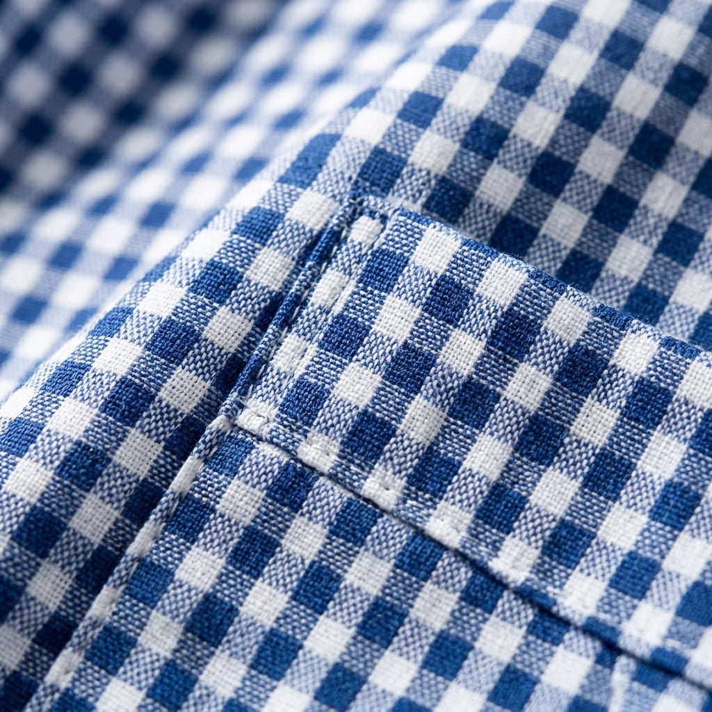 Jarevique Gingham Shirt Maxi Dress