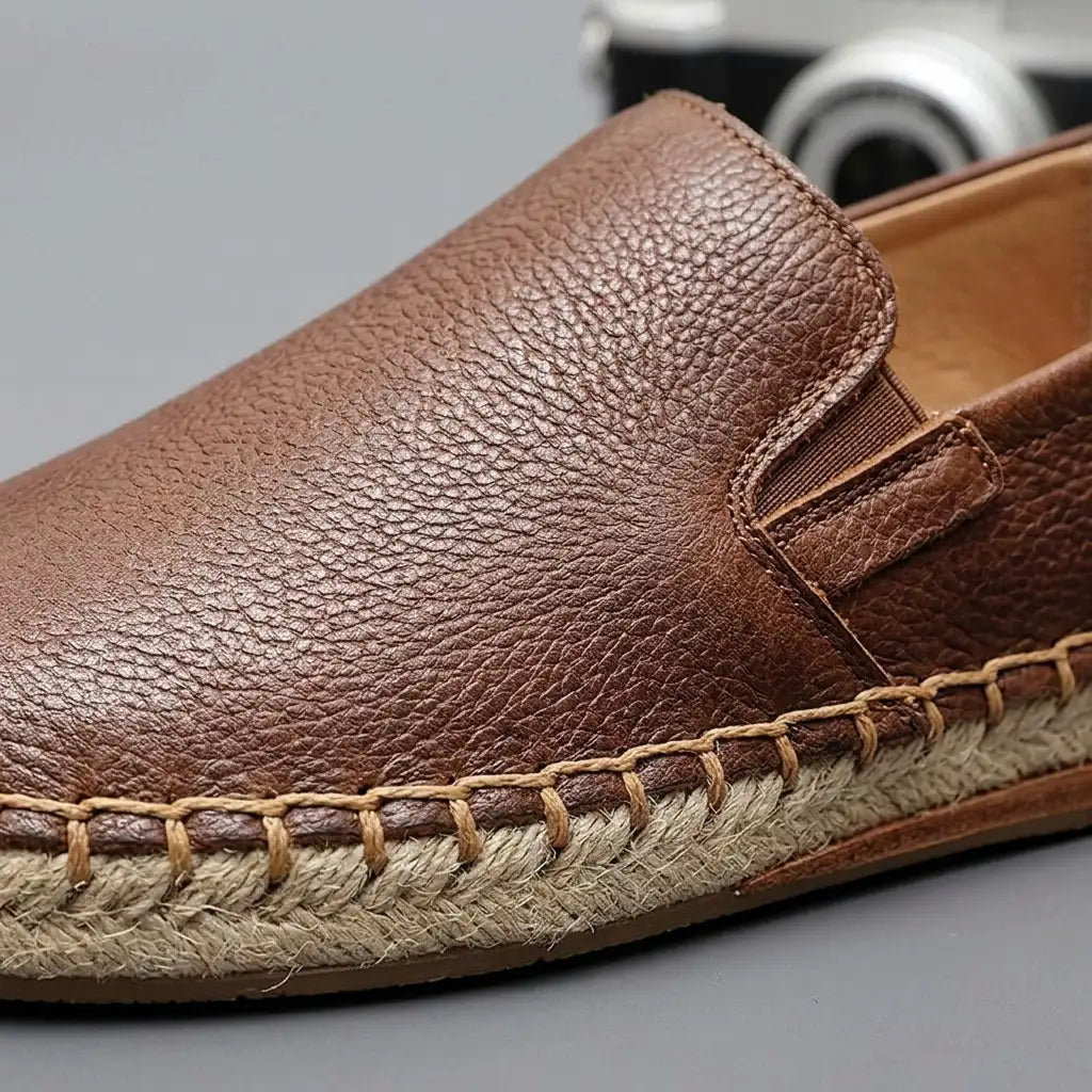 Clio Leather Espadrilles
