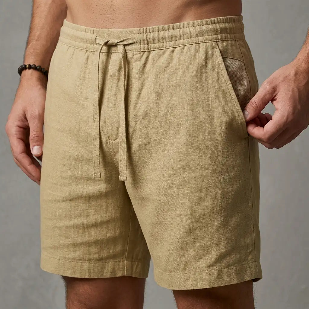 Lorenzo Cotton-Linen Trousers