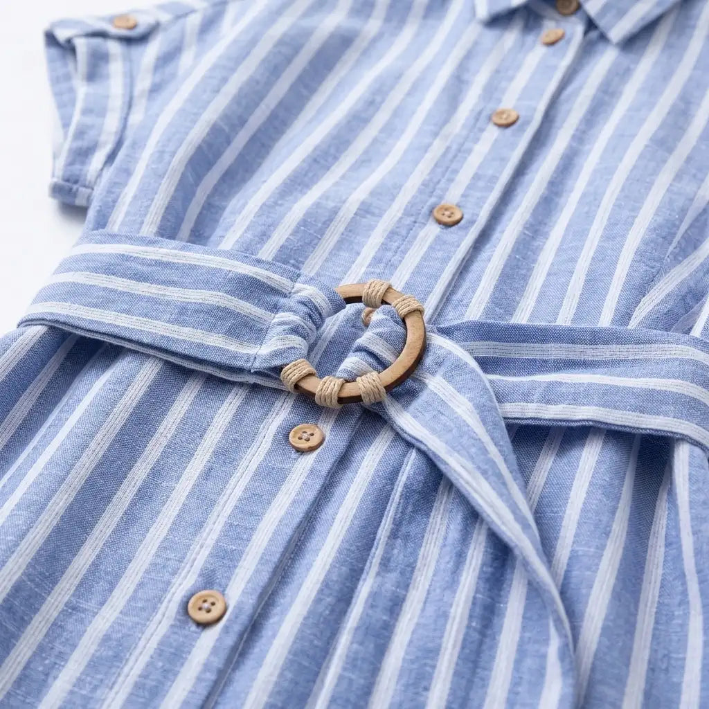 Capri Striped Shirt Dress