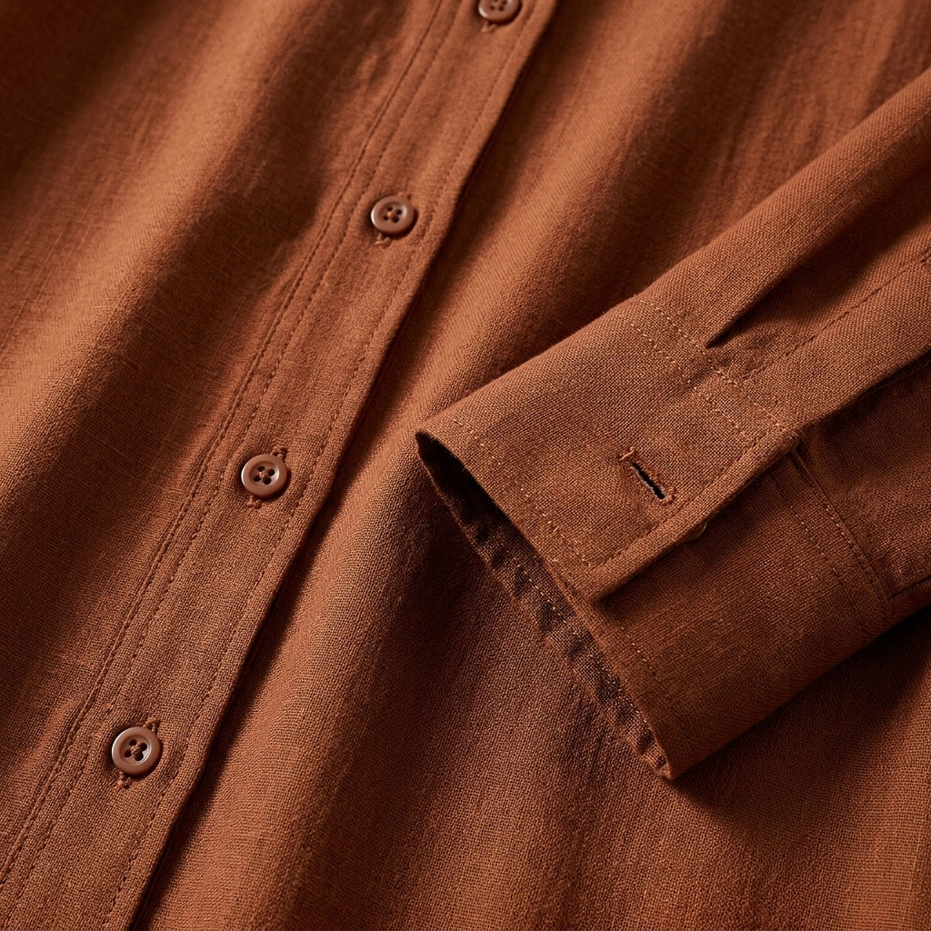 Coimbra Button-Front Shirt Maxi Dress