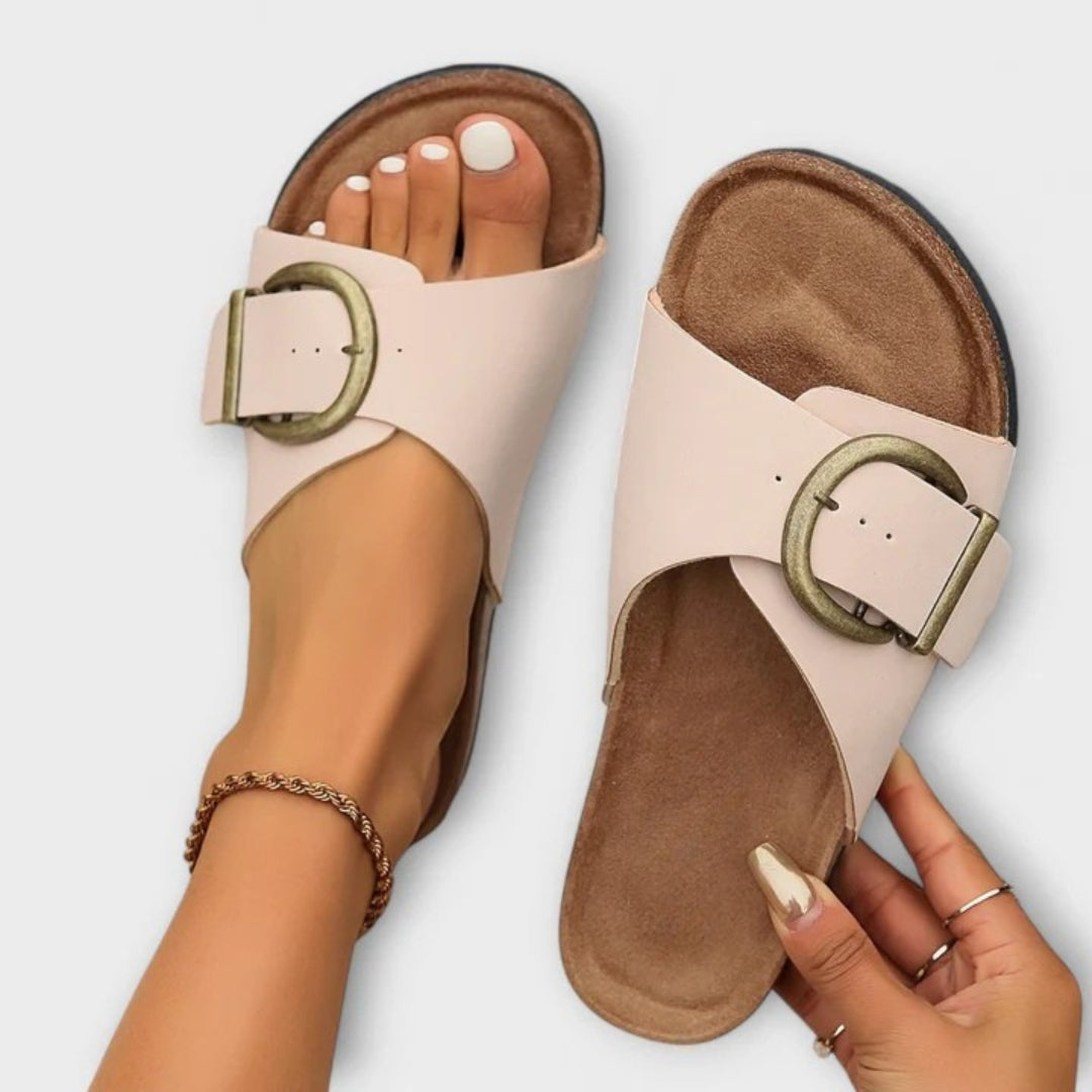 Women's Orthopedic Adjustable Sandals with Cushioned Sole and Contoured Arch Support
