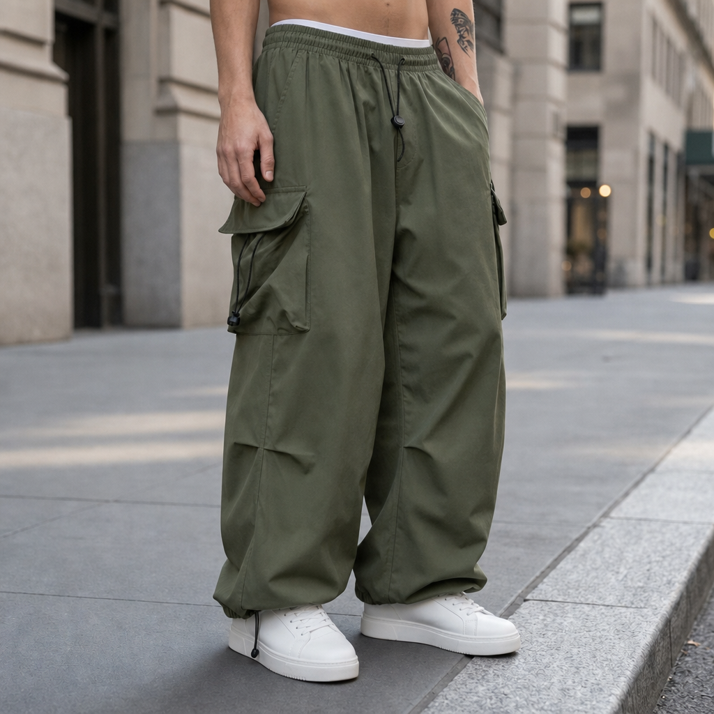 Porec Wide Leg Cargo Pants