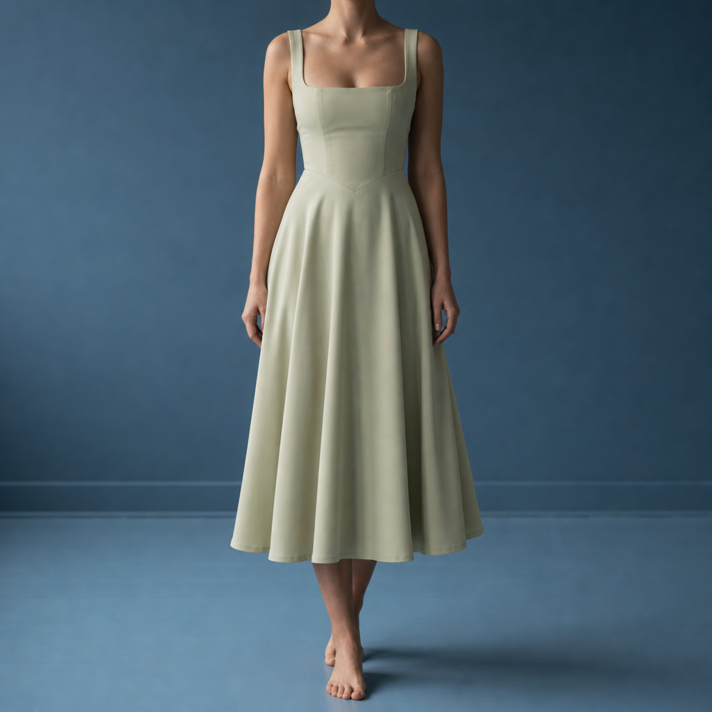 Tavira Square Neck Fit & Flare