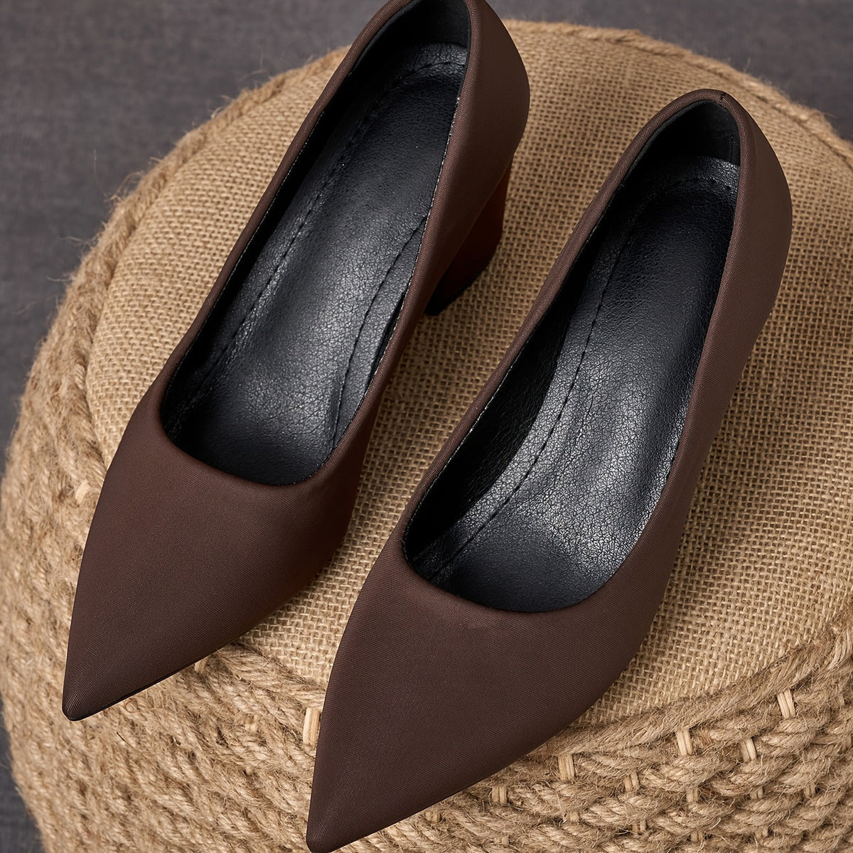 Women's Leather Flats with Soft Insole and Slip-On Design