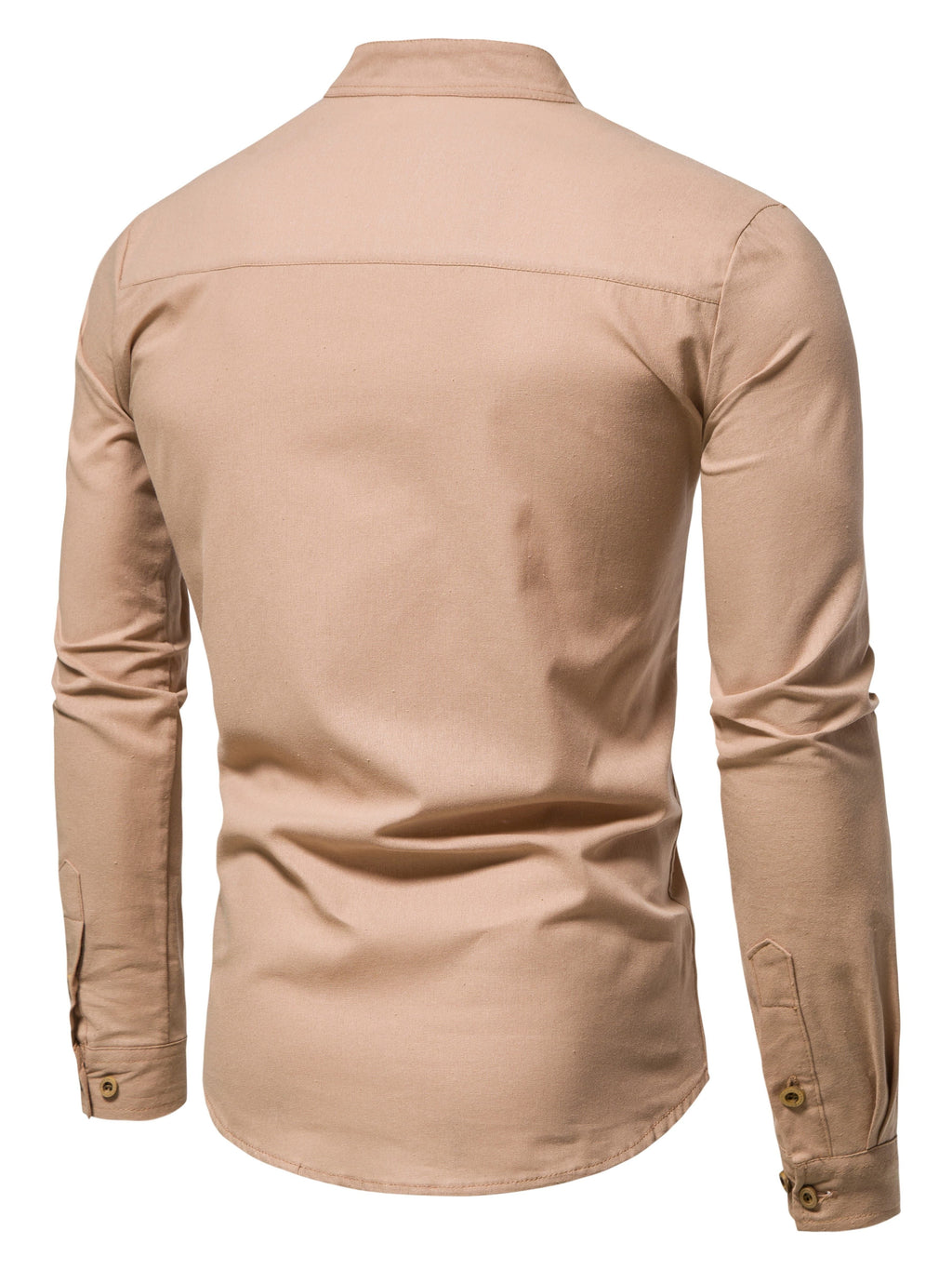 STAND COLLAR COTTON SHIRT FOR MEN