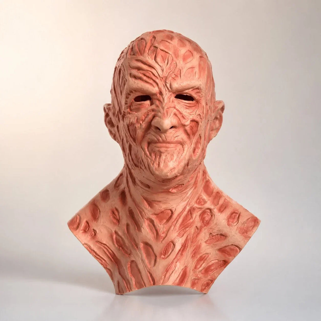 Halloween's Adult Horror Costume Mask | Scarred Design with Gloves