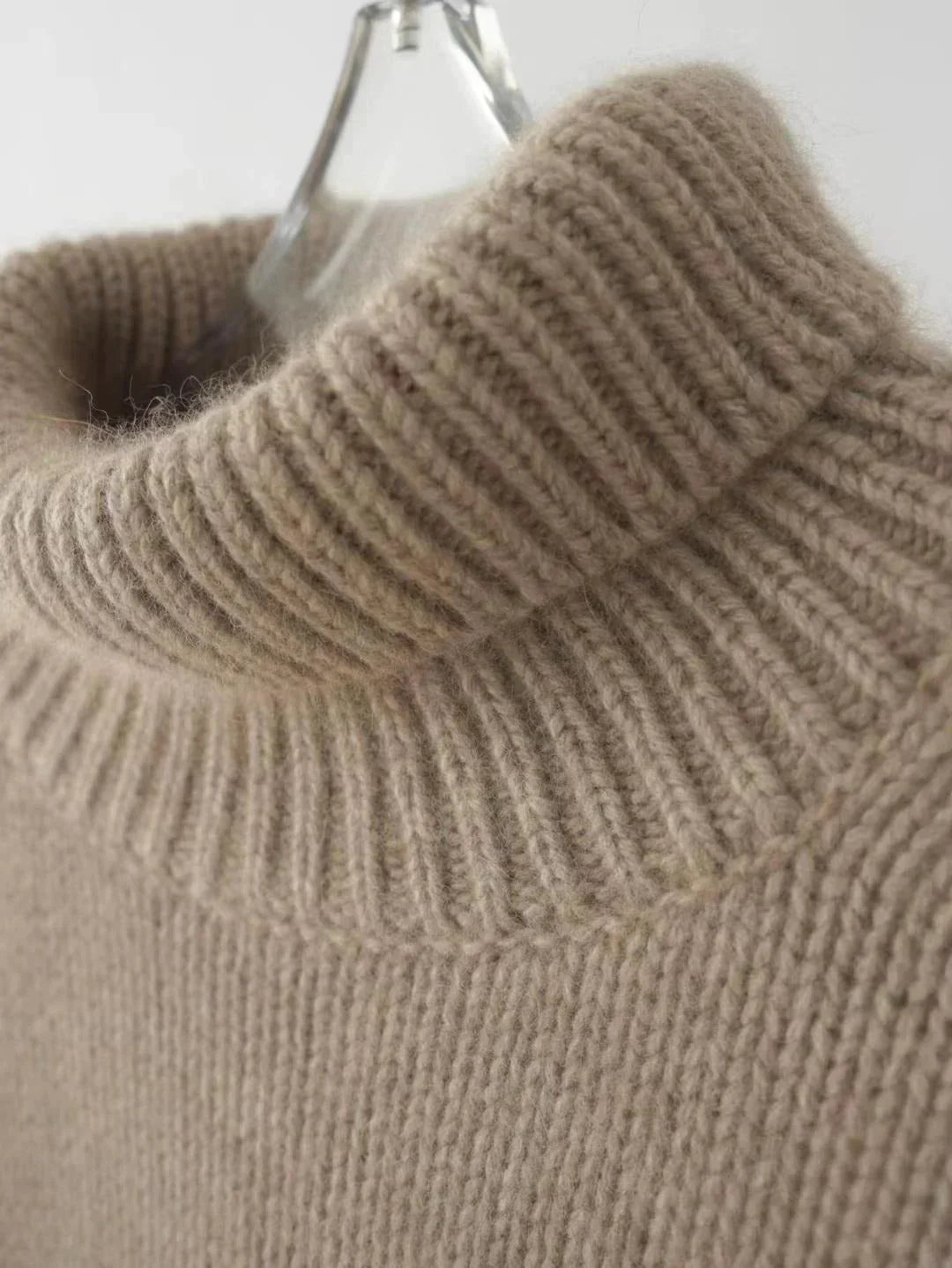 Women's Turtleneck Sweater, Long Sleeves, Ribbed Trims