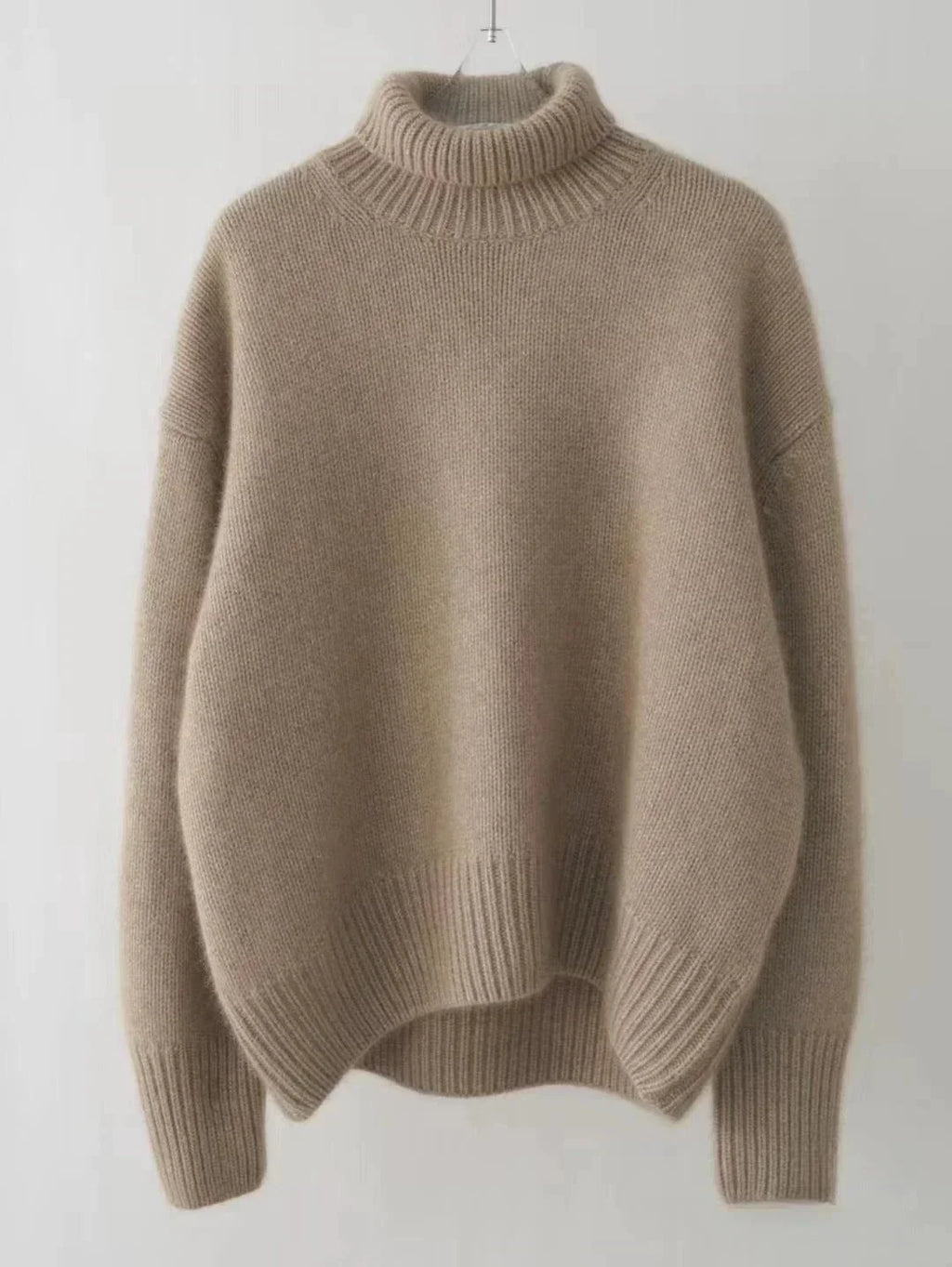 Women's Turtleneck Sweater, Long Sleeves, Ribbed Trims
