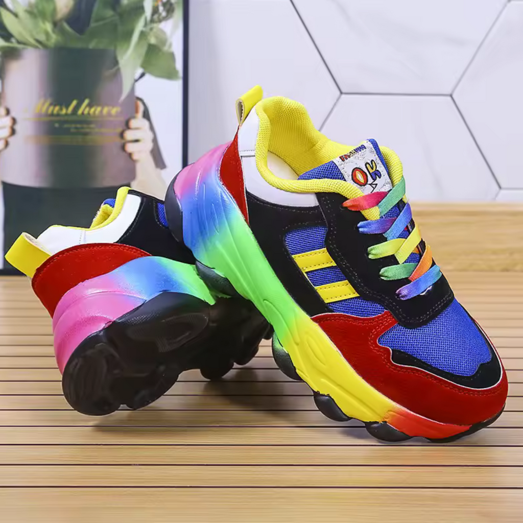 Women's Orthopedic Sneakers with Shock-Absorbing Cushioning and Breathable Materials