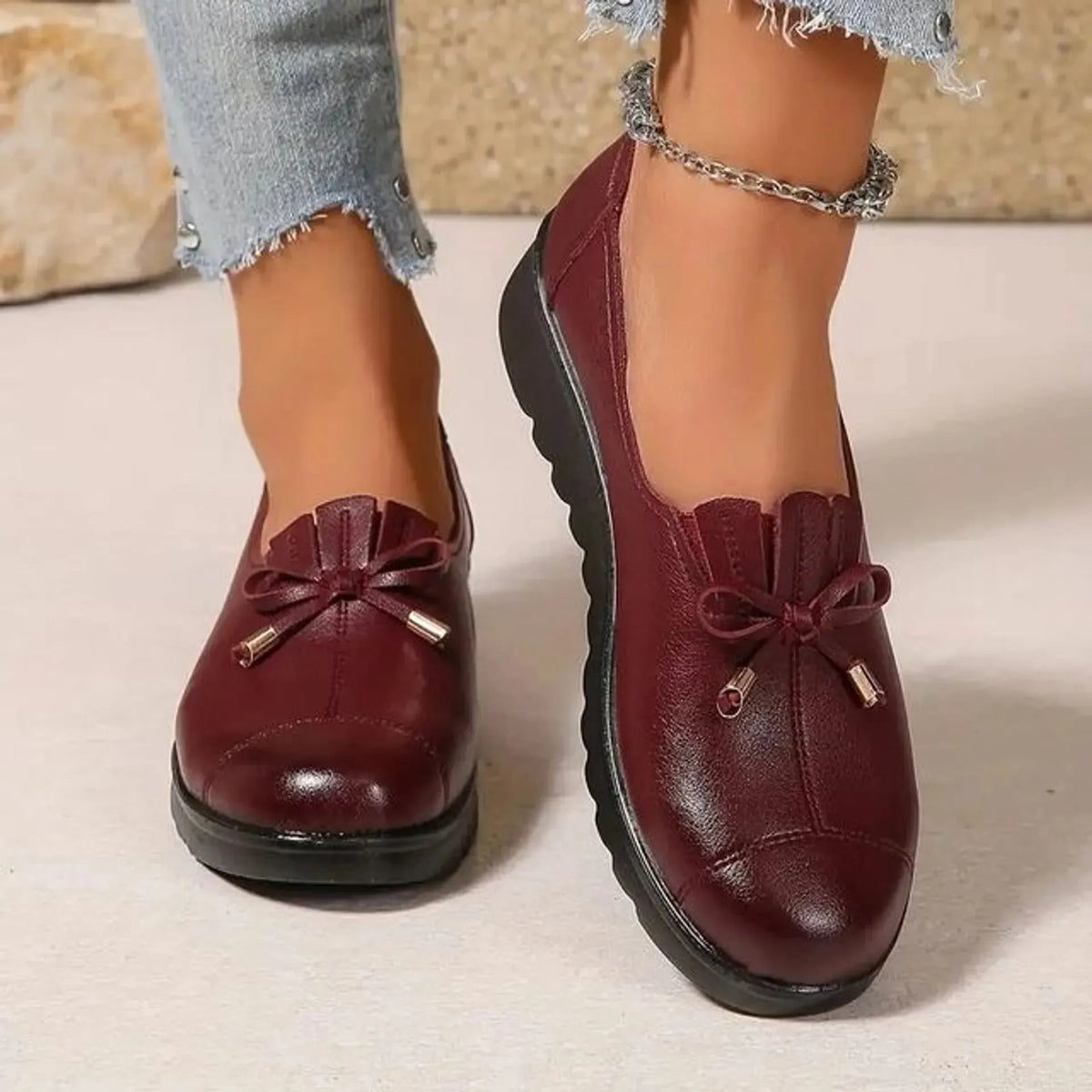 Paisley - Elegant Leather Loafers