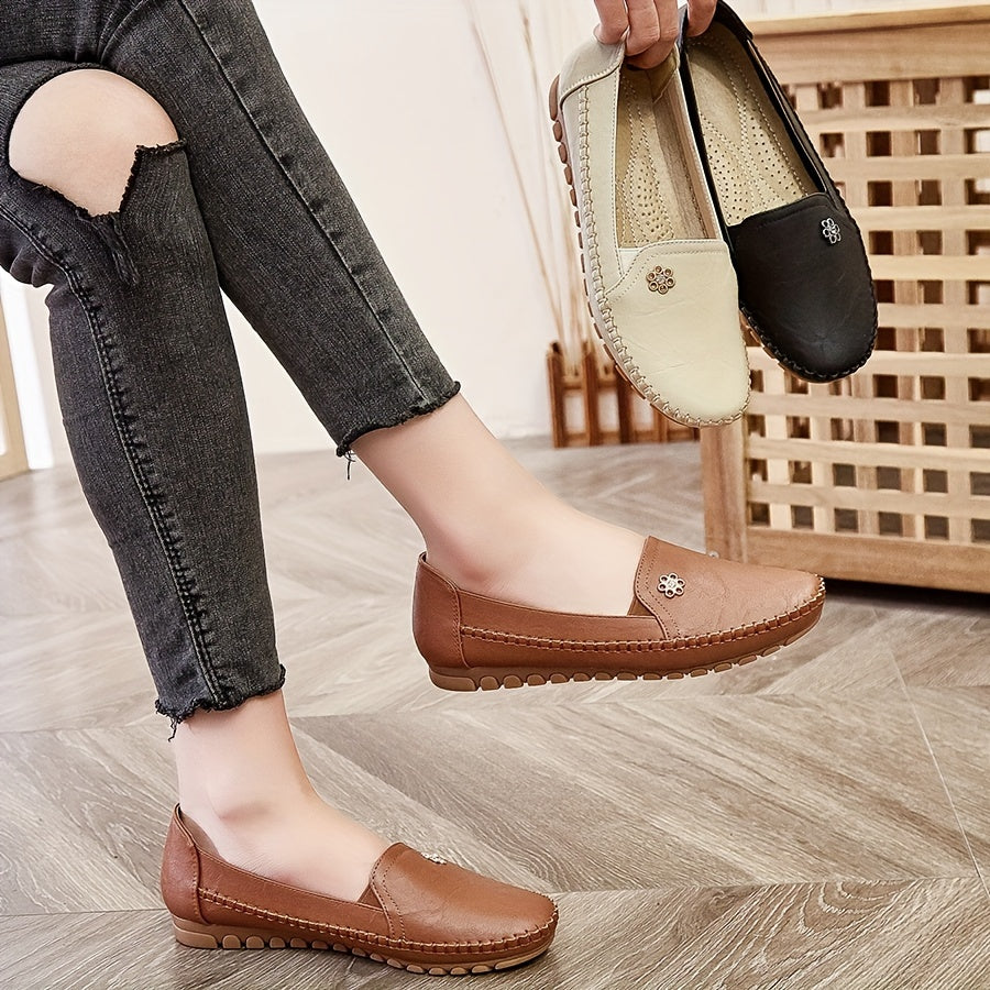 Women's Slip-On Loafers with Cushioned Footbed