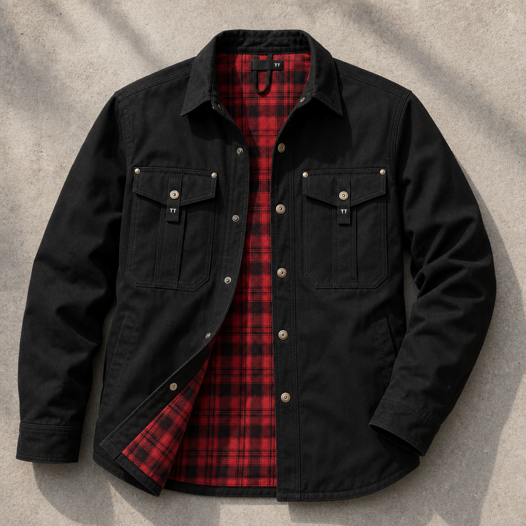Davos Flannel-Lined Overshirt Shacket