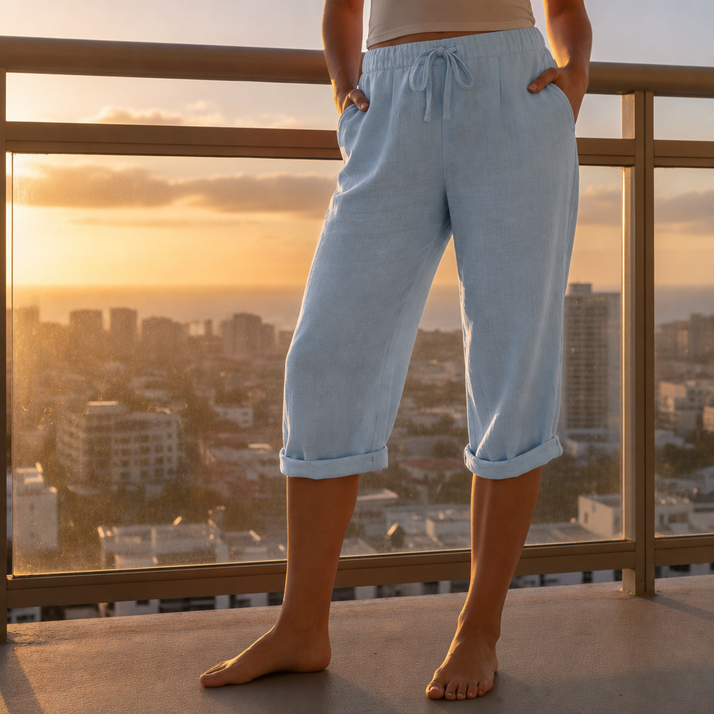 Albufeira Linen Drawstring Bermuda Shorts