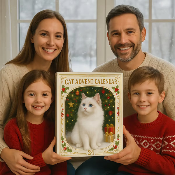 Mistletoe Meow – 24 Cat Acrylic Christmas Ornaments
