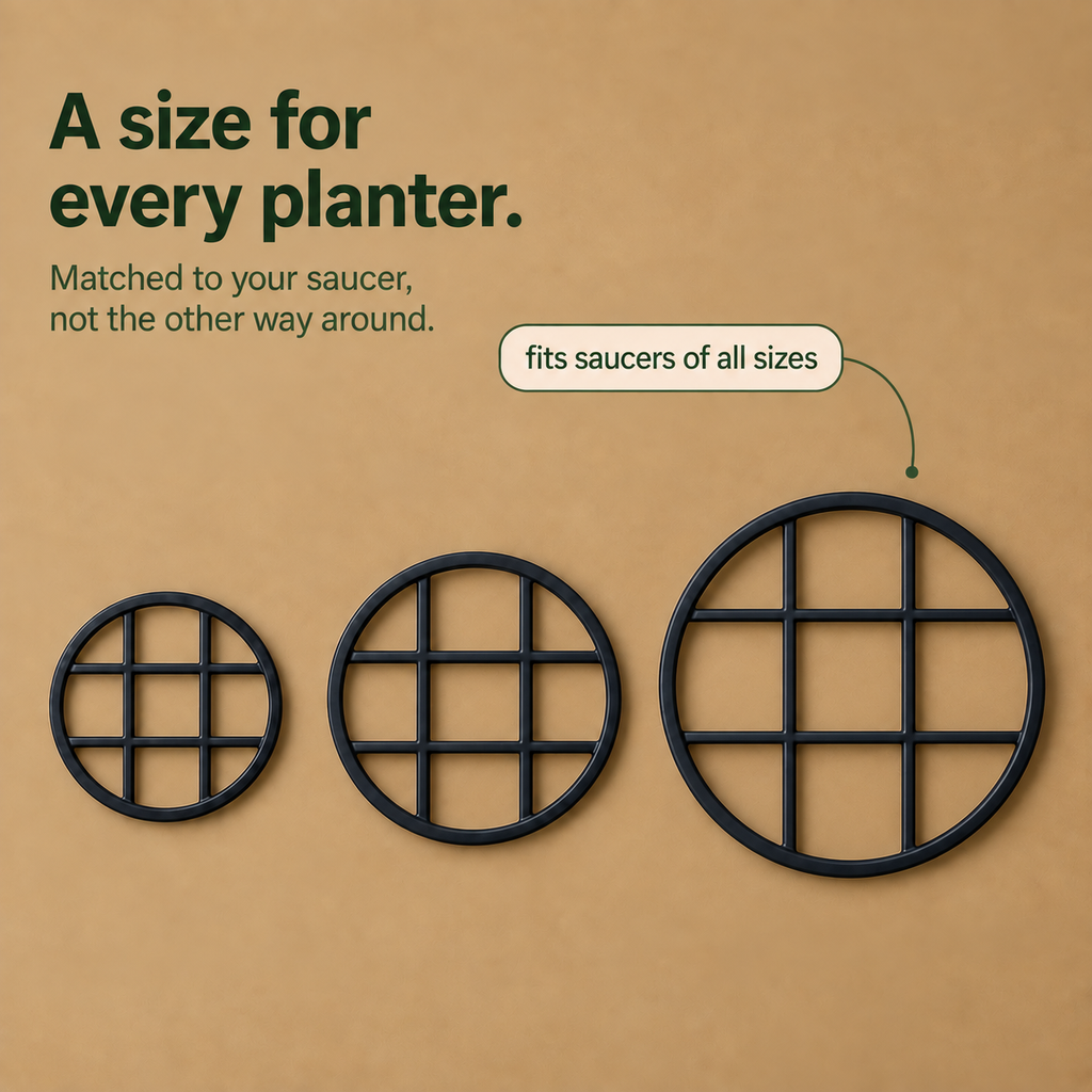 RootRise – Reinforced Open-Grid Planter Riser (2Pcs)