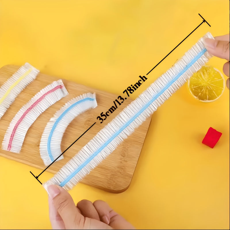 1000 Elastic Disposable Food Cover Caps, PE Bowl & Plate Covers 35 cm