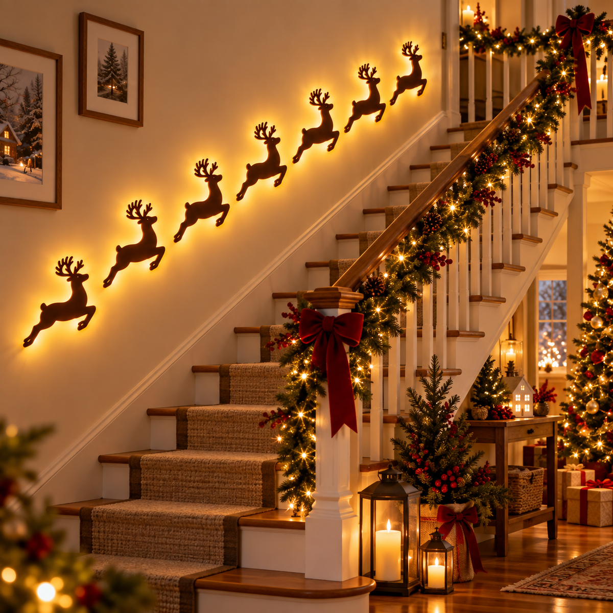 Glowpine – Self-Adhesive 3D LED Christmas Wall Decorations