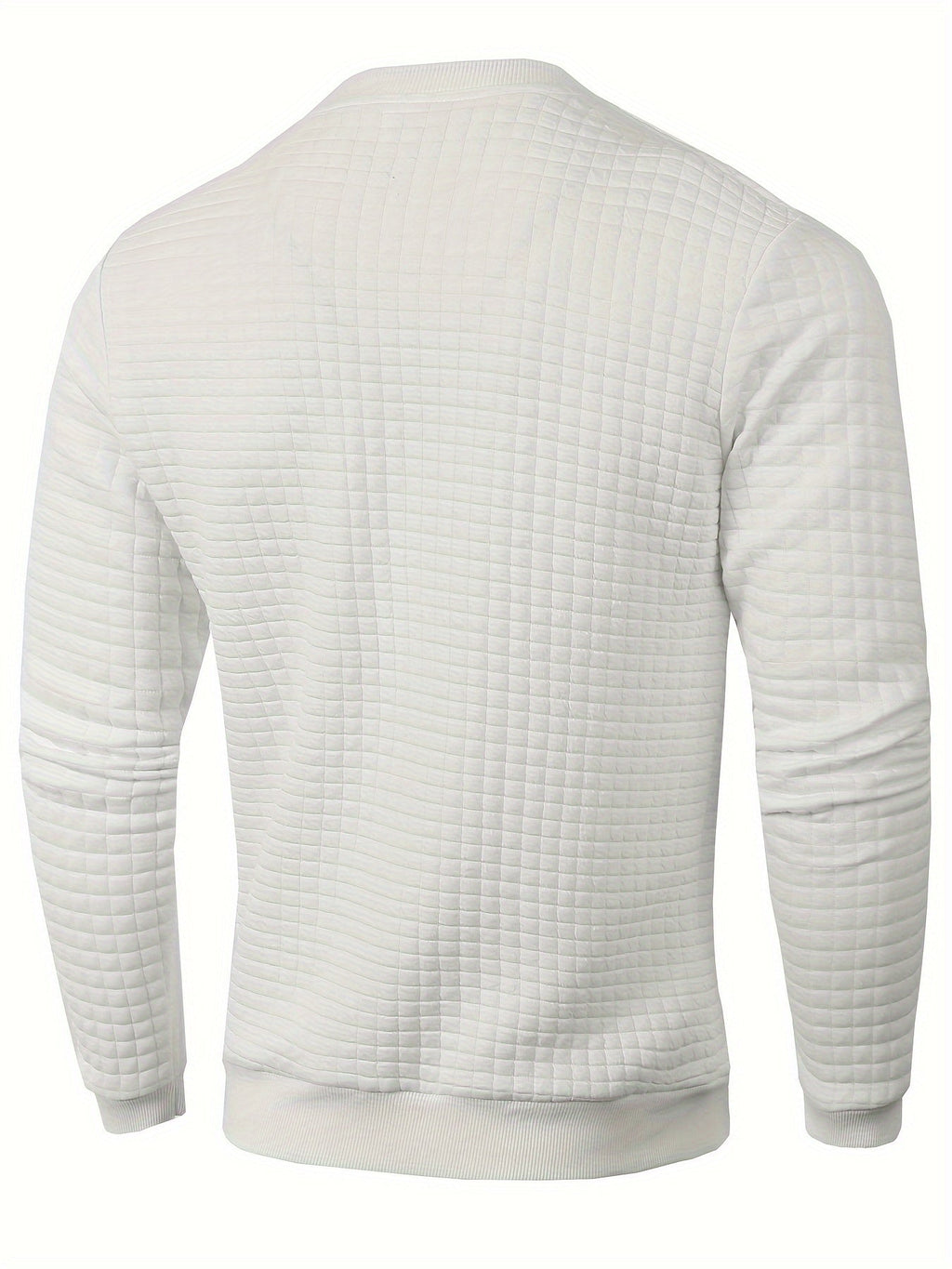 PLAID CREW NECK SWEATSHIRT FOR MEN