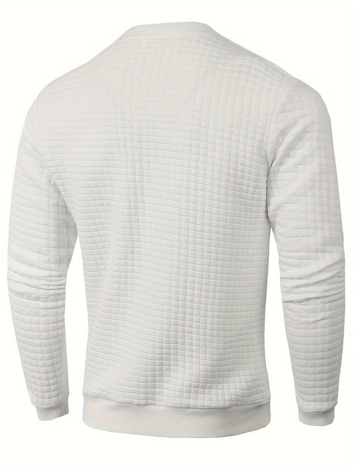 PLAID CREW NECK SWEATSHIRT FOR MEN