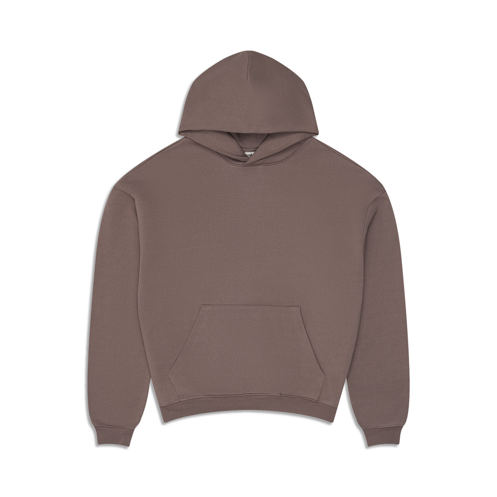 Women's Brown Core Hoodie, Oversized Fit, Long Sleeves