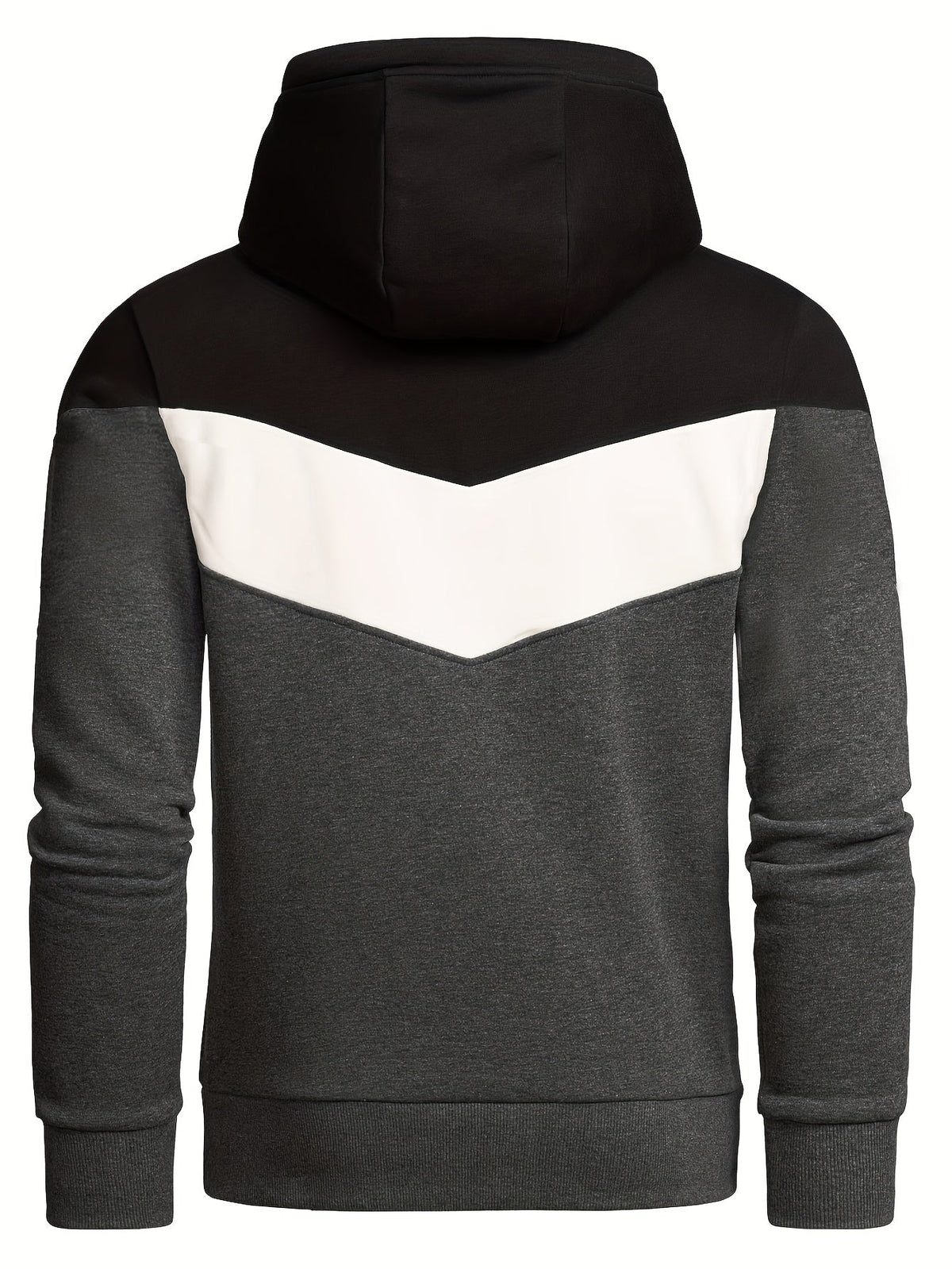 COLOR BLOCK KNIT HOODIE FOR MEN