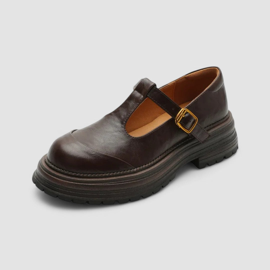 Women's Orthopedic Mary Jane Shoes with Adjustable Strap and Supportive Sole