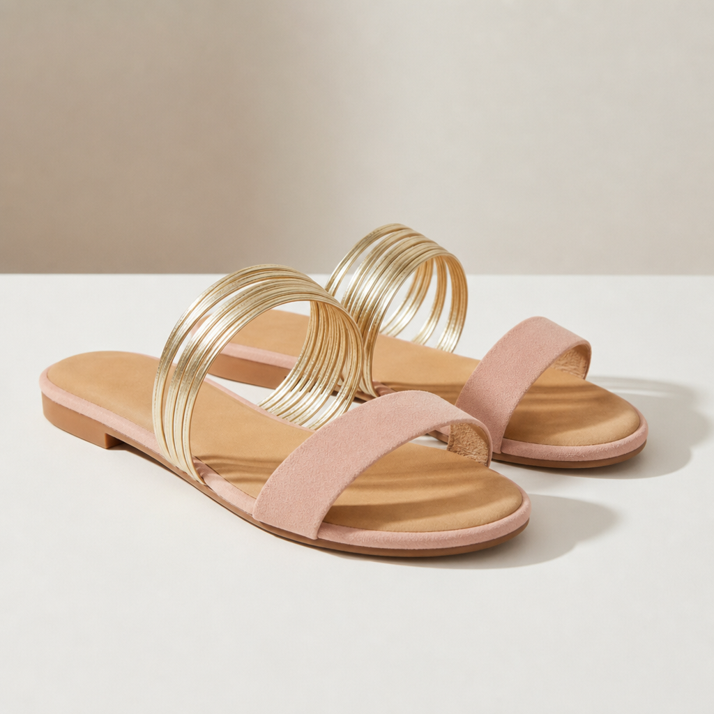 Birgu Gold Multi-Strap Slides