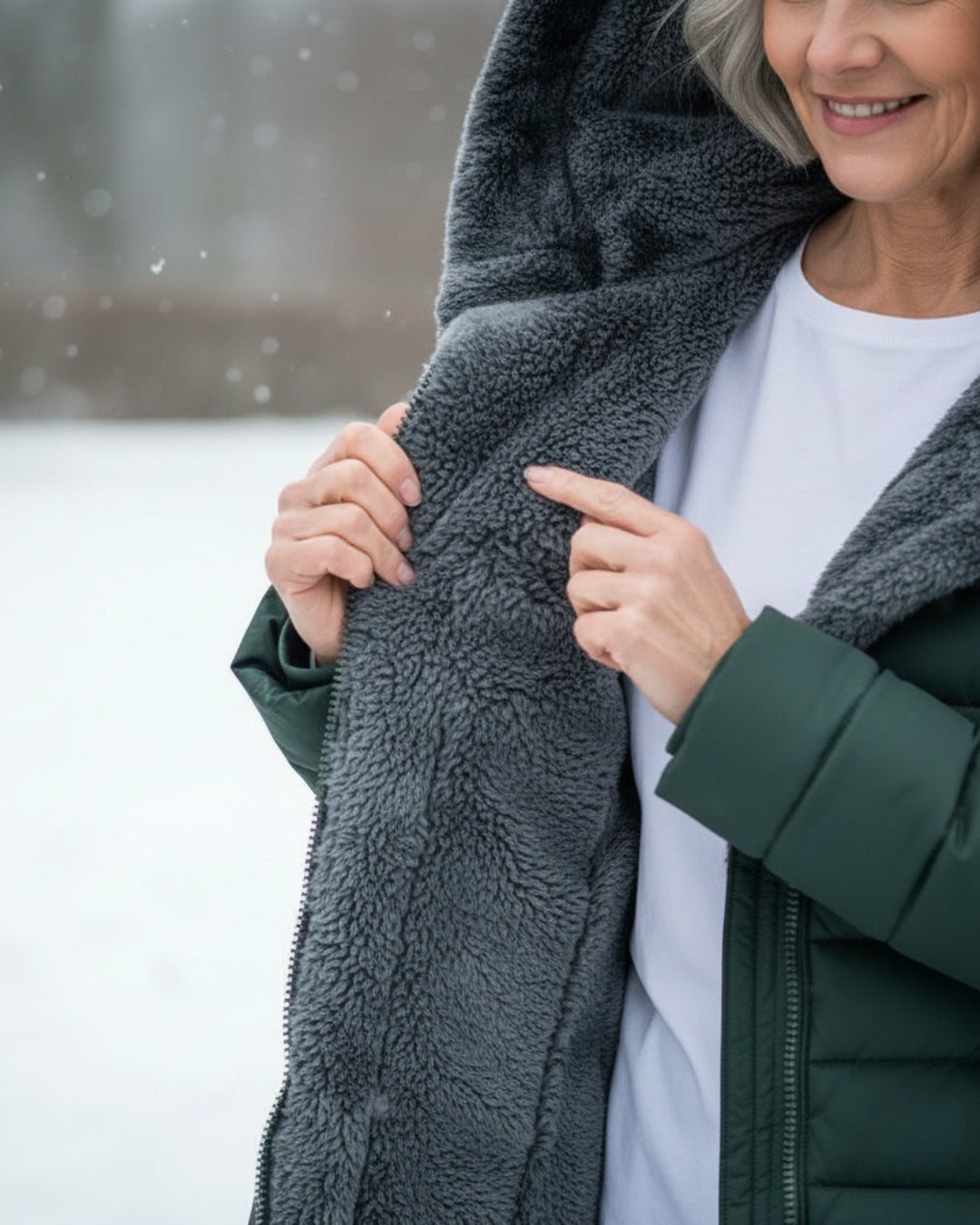 Women's Hooded Quilted Long Puffer Coat, Full-Zip Front
