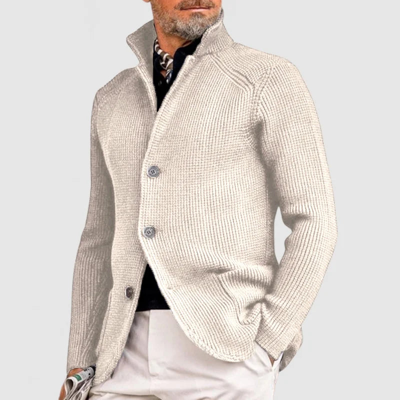 STRUCTURED KNIT CARDIGAN FOR MEN