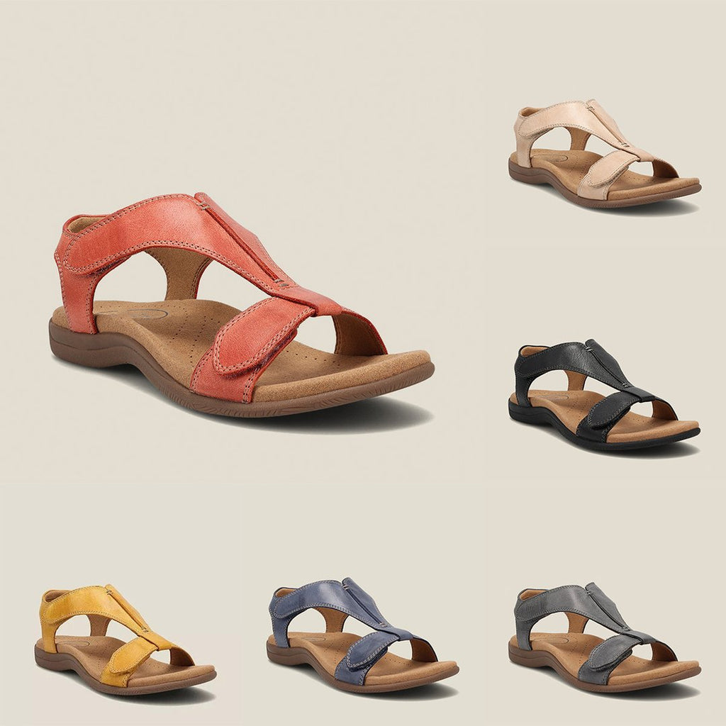 Montarello Women's T-Bar Flat Sandals Cushioned Footbed