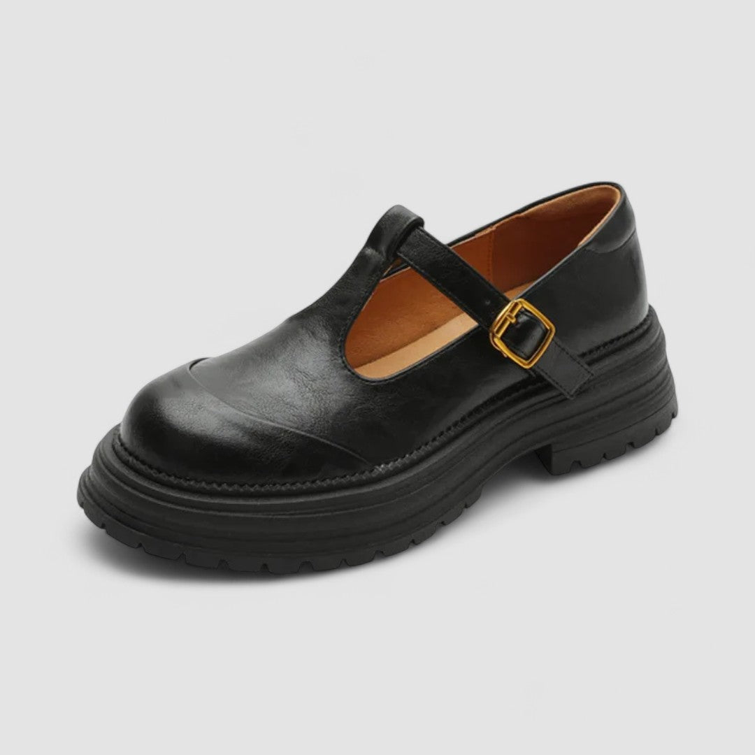 Women's Orthopedic Mary Jane Shoes with Adjustable Strap and Supportive Sole