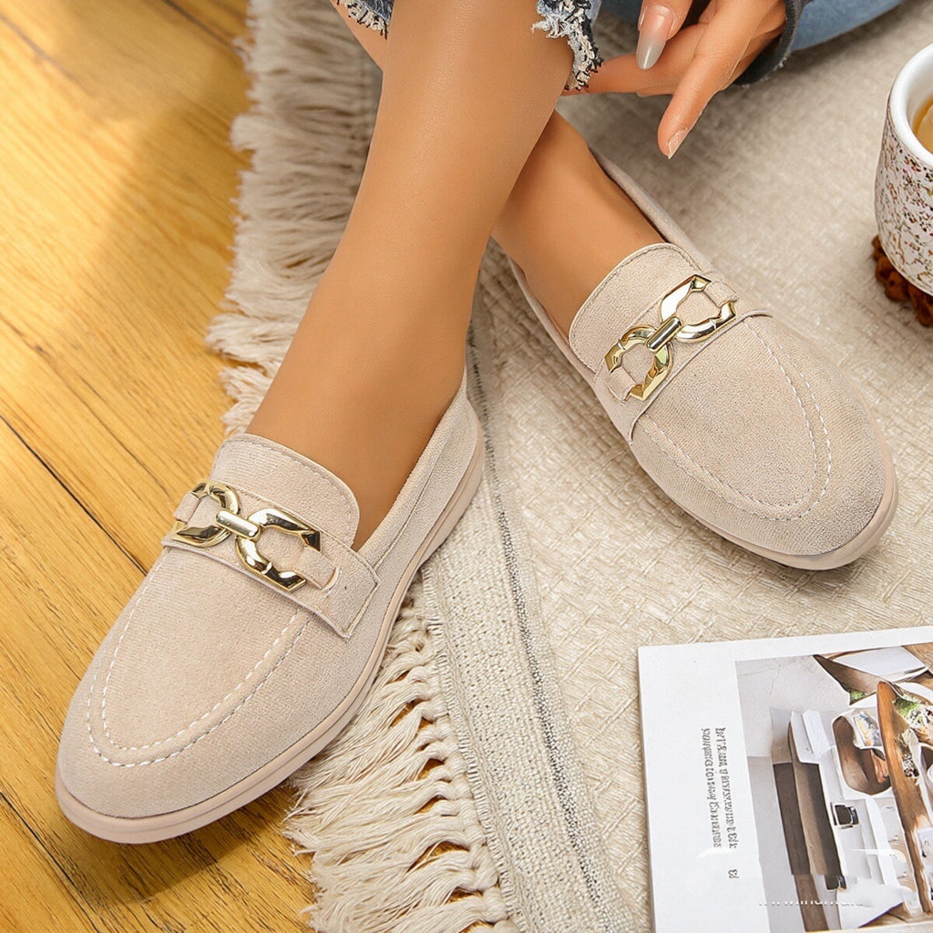Women's Plus Size Slip-On Flat Shoes with Soft Soles and Flat Heels